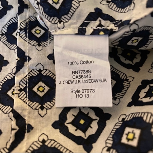J. Crew Perfect Shirt Foulard Print 0 - Picture 4 of 5